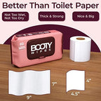 Flushable biodegradable adult wet wipes for bathroom and travel use