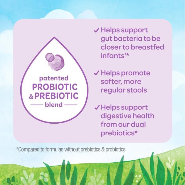 Top angle of Happy Baby organic infant formula container highlighting the secure safety seal.