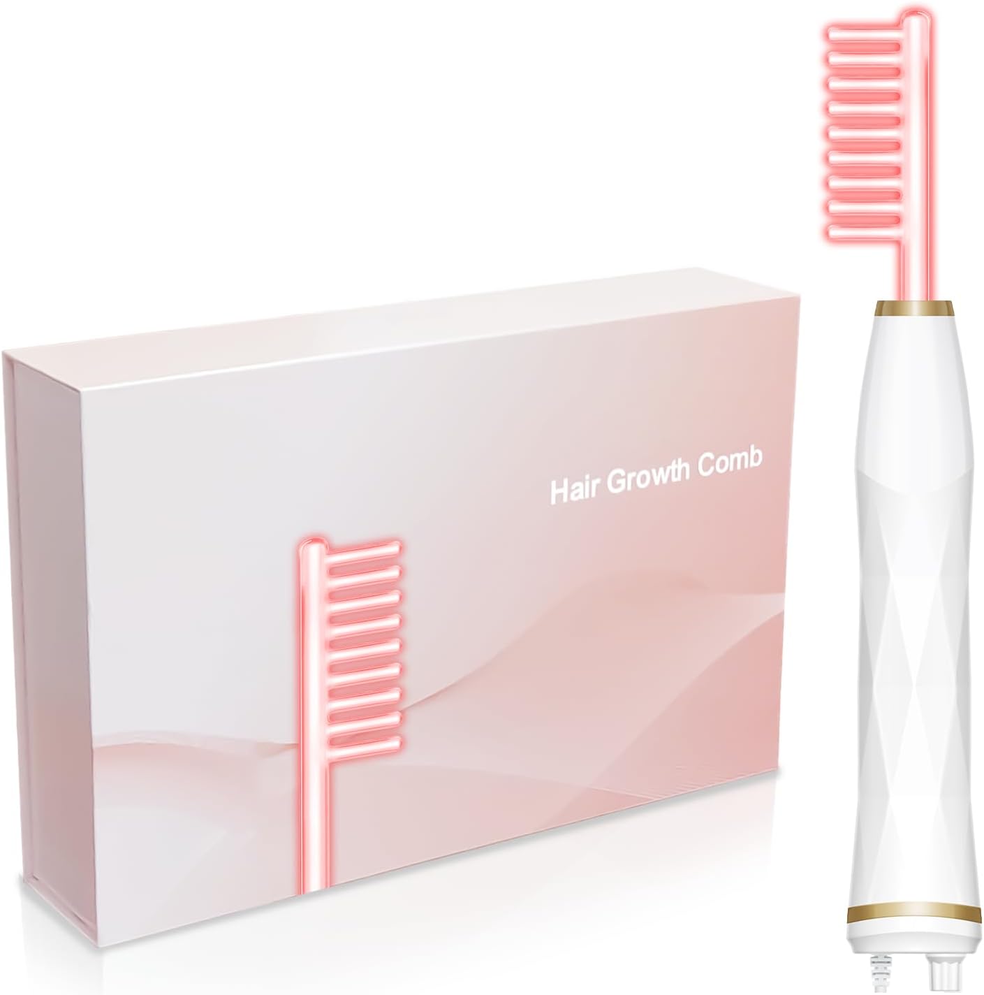 Protouch LED hair growth comb front view for scalp stimulation