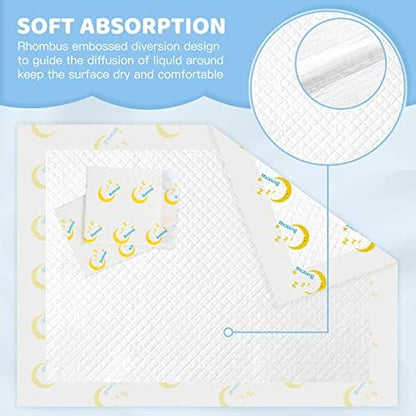 Close up of soft absorbent fabric on Buyockss baby pads