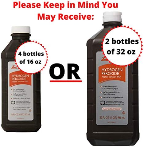 Swan 3% Hydrogen Peroxide multi-pack arrangement showing the clear measurement markings on the side of the container.