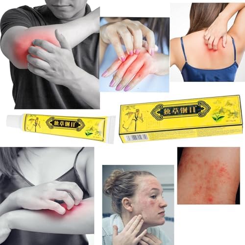 Five pack bundle of natural Chinese herbal ointment packaging for chronic skin irritation