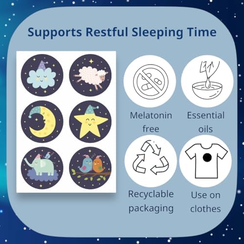 Joyful Artistry calming bedtime patches arranged neatly to show full sixty piece set