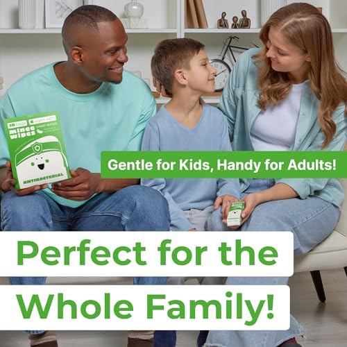 Impossibly Compact Travel Antibacterial Wipes Hand Sanitizer - 99.5% Water and Aloe - Safe for Sensitive Skin & Hypoallergenic Hand Wipes - Travel Essentials For Adults & Kids, 10 Pack Total 60 Wipe - Image 7