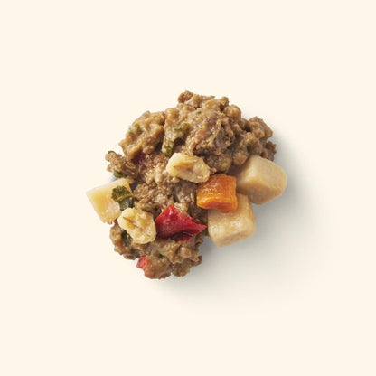 Slow simmered beef recipe dog food pack of six pouches
