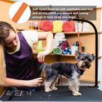 Colorful nylon dog restraint loops for grooming tables