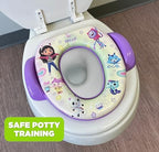 Gabby's Dollhouse toddler potty seat with easy grip handles