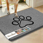 Bcoimo pet entryway rug close up showcasing the high pile dirt trapping microfiber texture