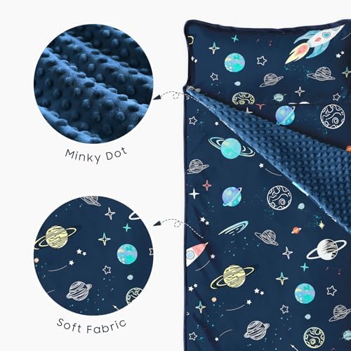 Wake In Cloud standard size toddler nap mat unrolled full length layout
