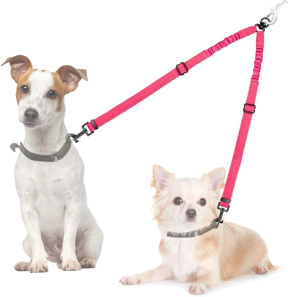 AUTOWT Double Dog Leash, No Tangle 360 degreesSwivel Rotation Reflective Lead Attachment Adjustable Length Dual Two Dogs Lead Splitter, Comfortable Shock Absorbing Walking Training for 2 Dogs - Image 15