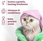 Espree hypoallergenic kitten shampoo showing the safe sulfate-free and paraben-free seals.