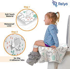 Individually wrapped travel friendly hygiene liners for potty training toddlers.