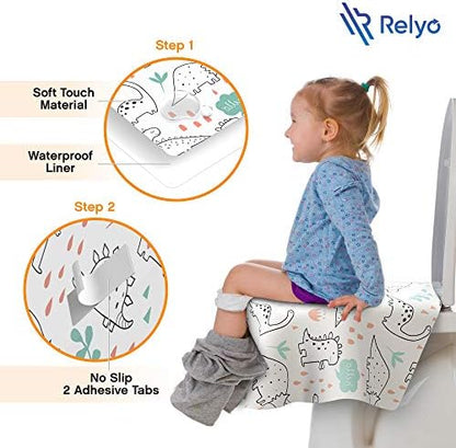 Individually wrapped travel friendly hygiene liners for potty training toddlers.
