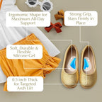 Packaging of EpiLynx kids orthopedic shoe insoles for ages 5 to 12.
