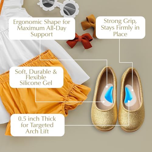 Packaging of EpiLynx kids orthopedic shoe insoles for ages 5 to 12.