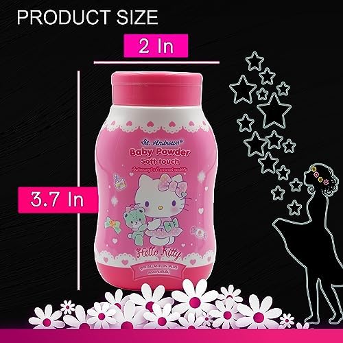 Six bottles of Yarin dusting powder for women showing portable packaging