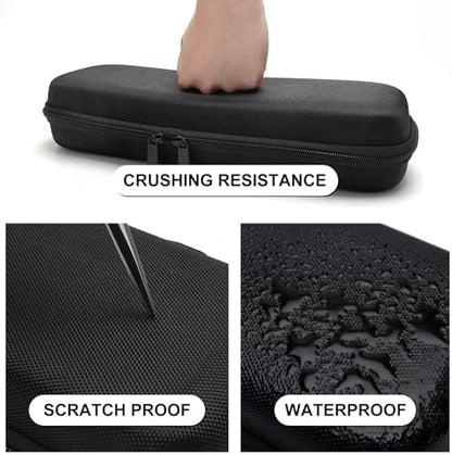 Close up of the durable rubber handle and smooth double zipper on the premium barber case organizer