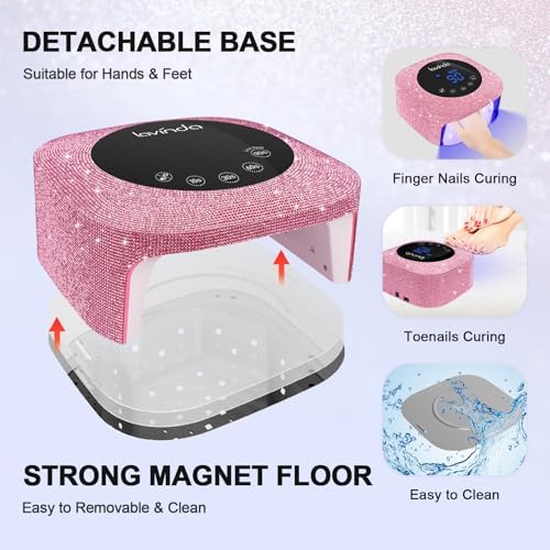 Portable cordless nail dryer operating without power cords