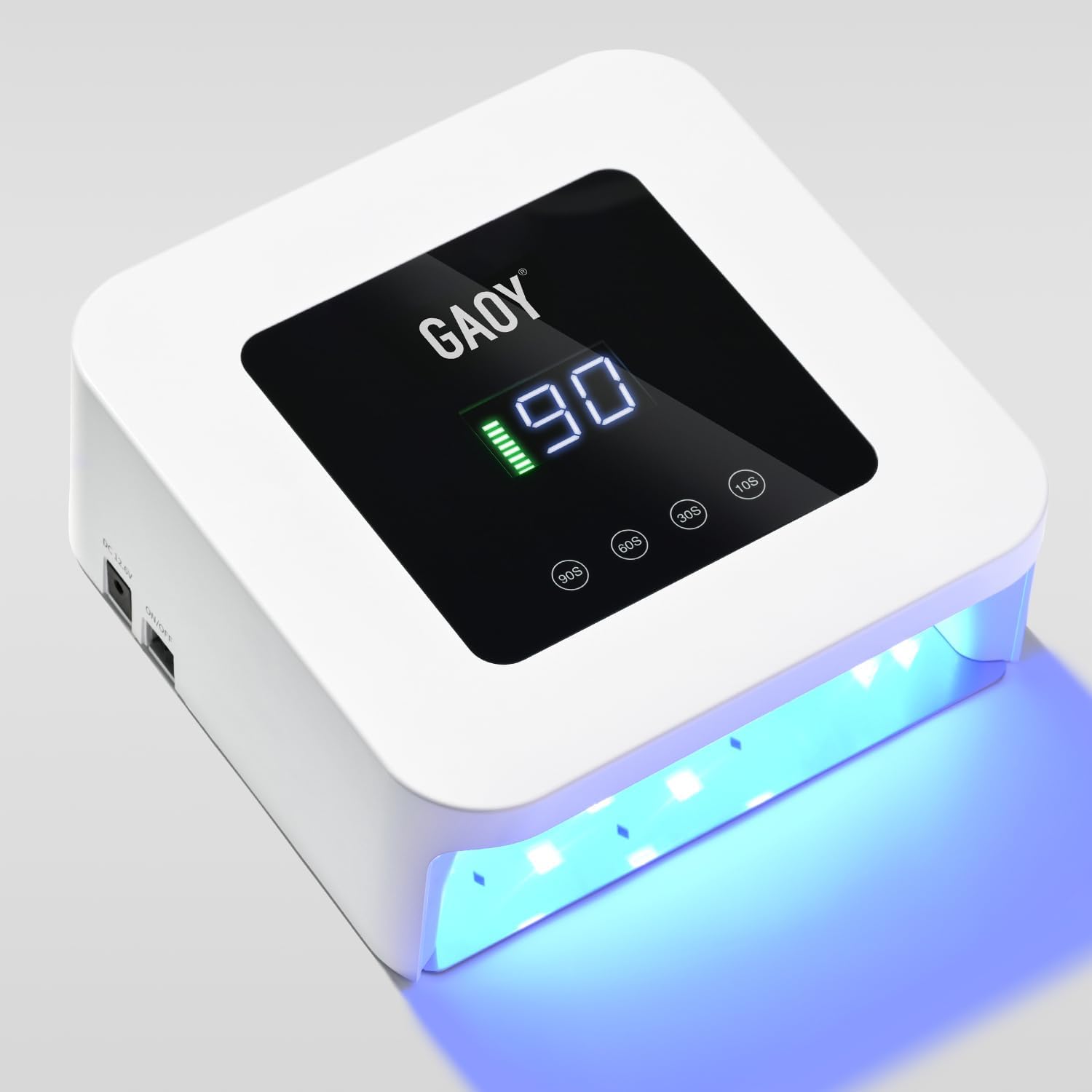 Gaoy cordless UV LED nail lamp white front view