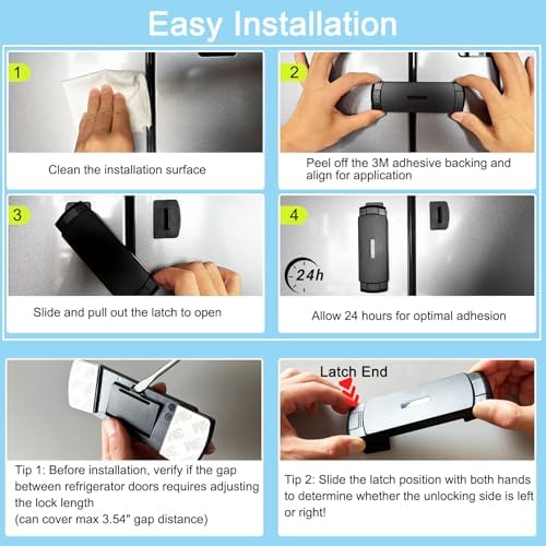Lexng 2 pack child safety locks for home appliances