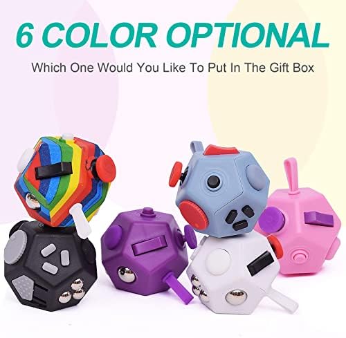 UOOEFUN pocket sized fidget block showcasing the flexible silicone rope attachment and rotation dial