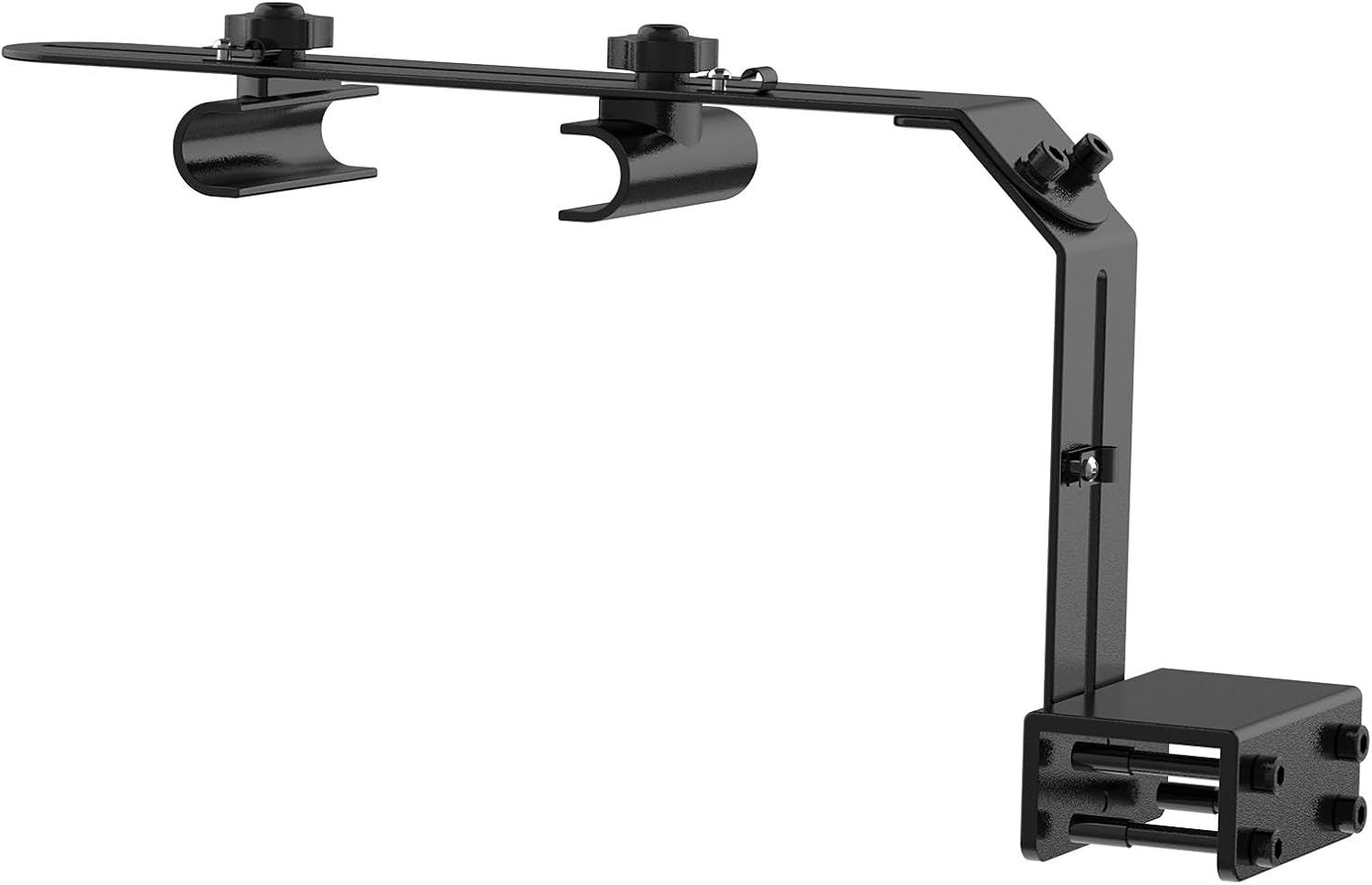 Hygger aquarium light riser universal adjustable aluminum fish tank LED light mounting bracket front view