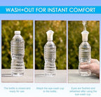 Wash+Out eye irrigation device packaging showing USA made veteran owned logo