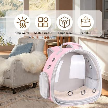 2-Pack Guinea Pig Carrier Backpack and Playpen with Lid, Breathable Pet Playpen Pop Open Exercise Fence, Portable Small Animal Cage for Rabbits, Chinchillas, Squirrel, Lizard, Sugar Glider - Image 4
