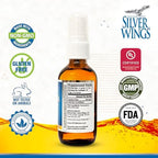 Natural Path Silver Wings colloidal silver 500 PPM spray cap detail