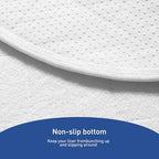 Quilted white changing pad liners spread out flat