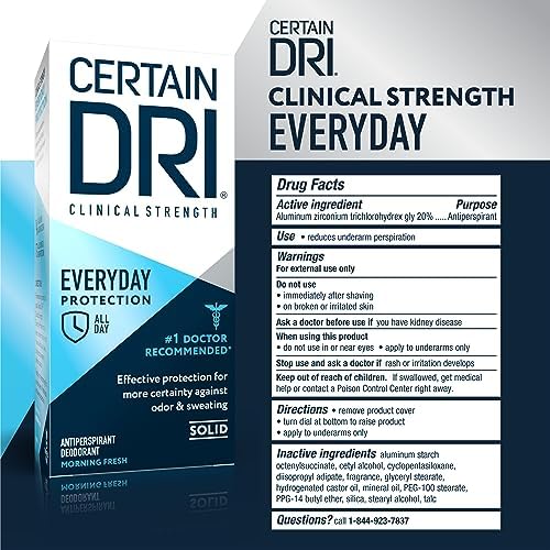 Certain Dri Everyday Strength Clinical Unisex Fresh Solid Antiperspirant, 2.6 Ounce - Image 7
