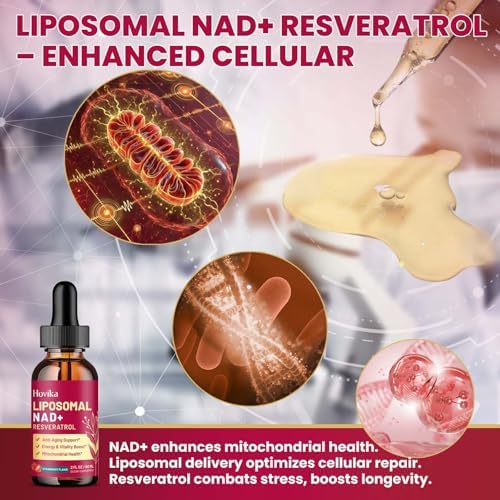 Hovika cellular health supplement lifestyle and product layout