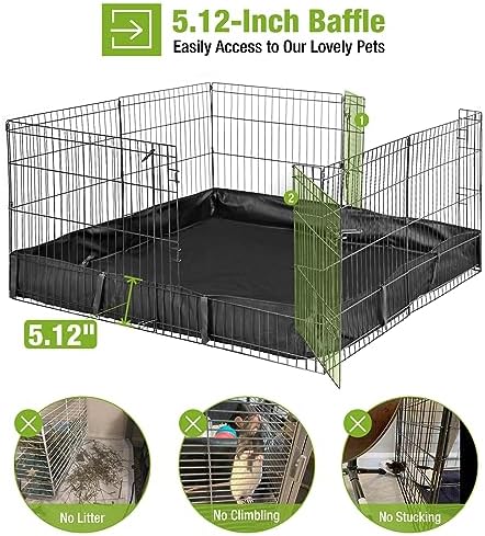 GUTINNEEN rabbit playpen detachable bottom feature