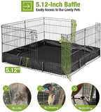 GUTINNEEN rabbit playpen detachable bottom feature