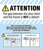 Regalo safety gate locking handle close-up