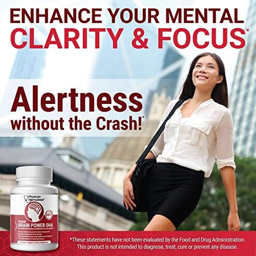 Open bottle showcasing small vegan softgels designed for daily cognitive support