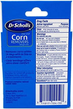 Dr. Scholl's medicated corn removal bandages packaging showing salicylic acid strength