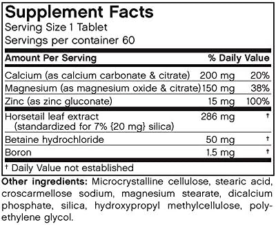 Futurebiotics dietary supplement packaging showing supplement facts, ingredients, and instructions for use