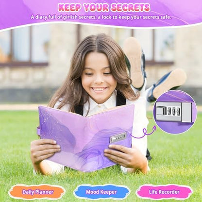 Beadsky locking diary shown with the included matching gel pen.