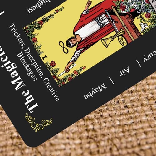 High quality 350 GSM tarot cards being shuffled