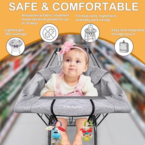 Demonstration of Youpinby cover on restaurant high chair
