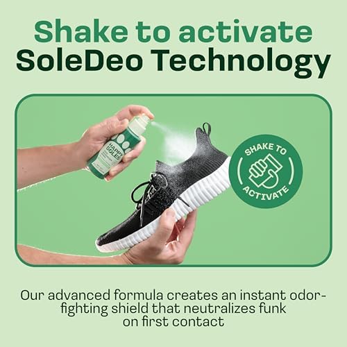 SoleDeo technology shoe spray for gym bags and workout gear