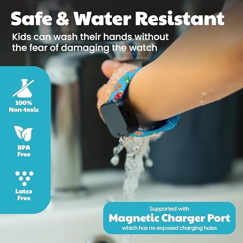 Potty Training Watch & Board Book for Kids – A Water Resistant Potty Reminder Device for Boys & Girls - Train Your Toddler with Fun Musical or Vibration Reminders and Printed Board Book (Dinosaur) - Image 5