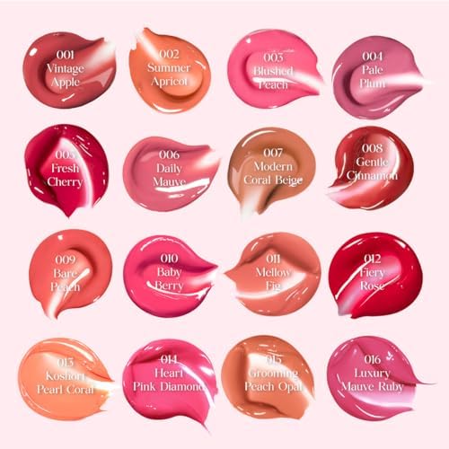 CLIO Crystal Glam Tint |Glossy Finish, Lightweight, Weightless, Buildable, Glass-Like, Smoothing, Long-Lasting, Vivid, Transparent, Shiny, Moisturizing, Hydrating (001 Vintage Apple) - Image 6