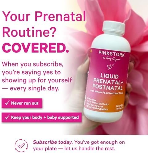 Pink Stork liquid prenatal and postnatal ingredients and benefits overview