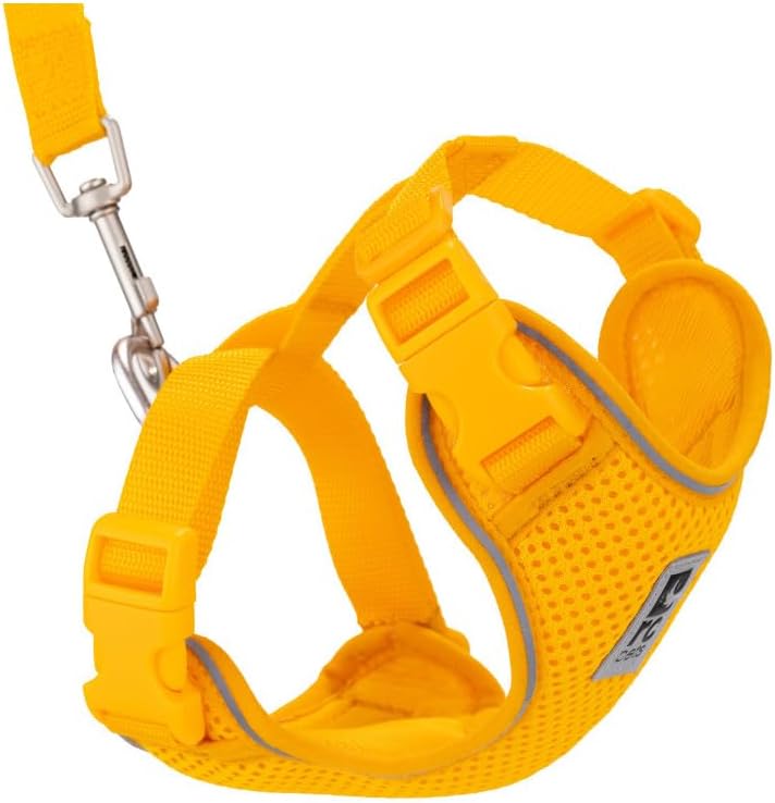 RC Pet Products Adventure Kitty Cat Harness front view marigold medium airmesh vest