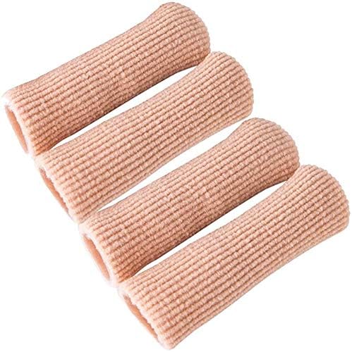 Makhry Gel Toe Protectors 4 piece pack front view for corn and callus relief.