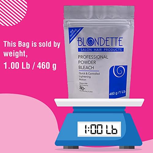 Authentic Blondette blue powder bleach enriched with argan oil for highlights