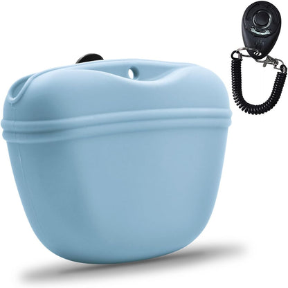 AUDWUD Silicone Dog Treat Pouch with Clicker Magnetic Closure Clip on Belt - Image 13
