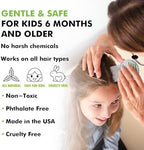 Close up of the non toxic botanical ingredients on the Head Hunters Lemon Heads daily repellent spray packaging.